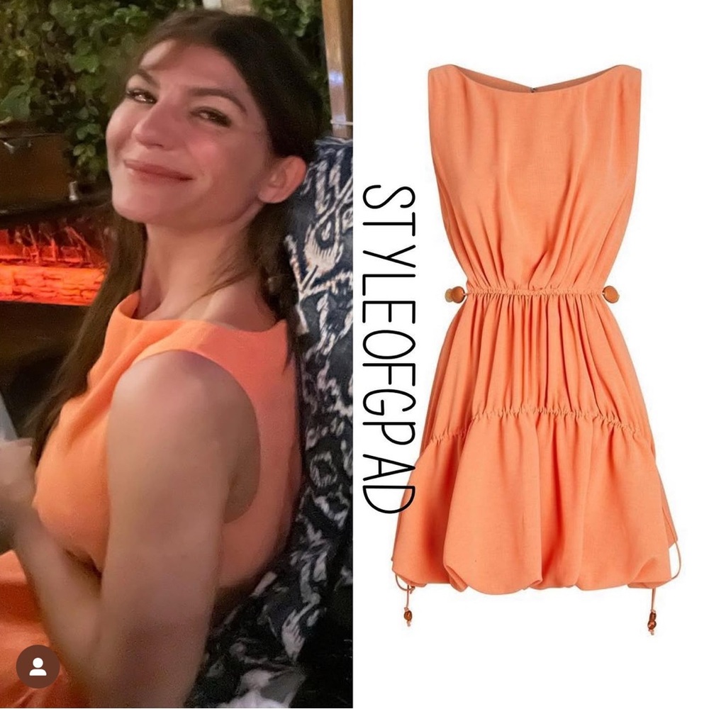 NWT SIMKHAI Romy embellished cutout woven mini dress CORAL